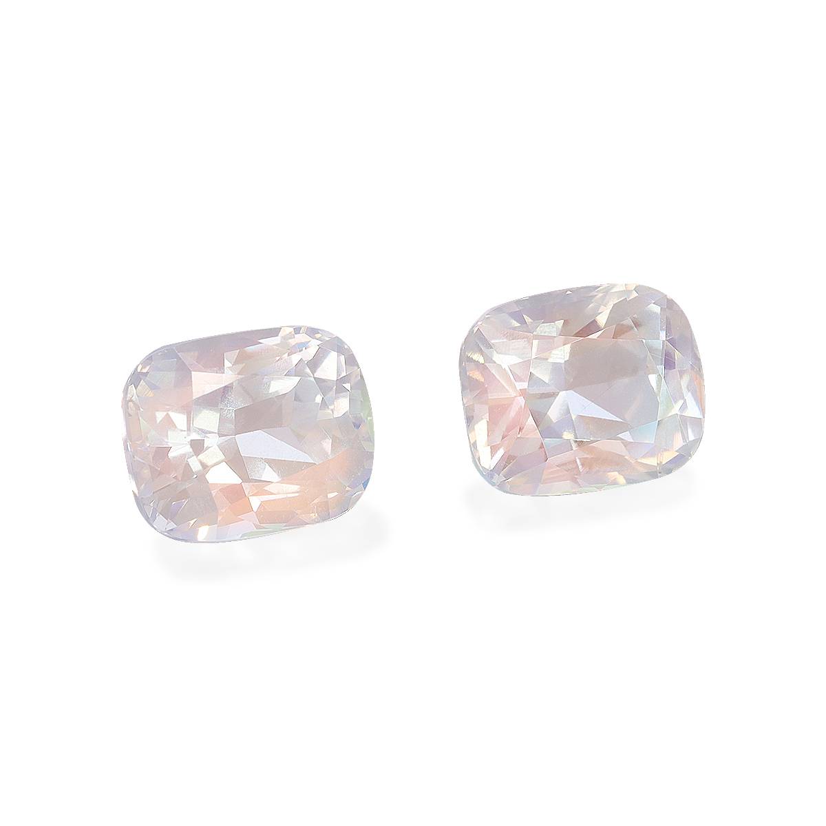 mixed colour rainbow moonstone, 4.82ct cushion cut — view 3