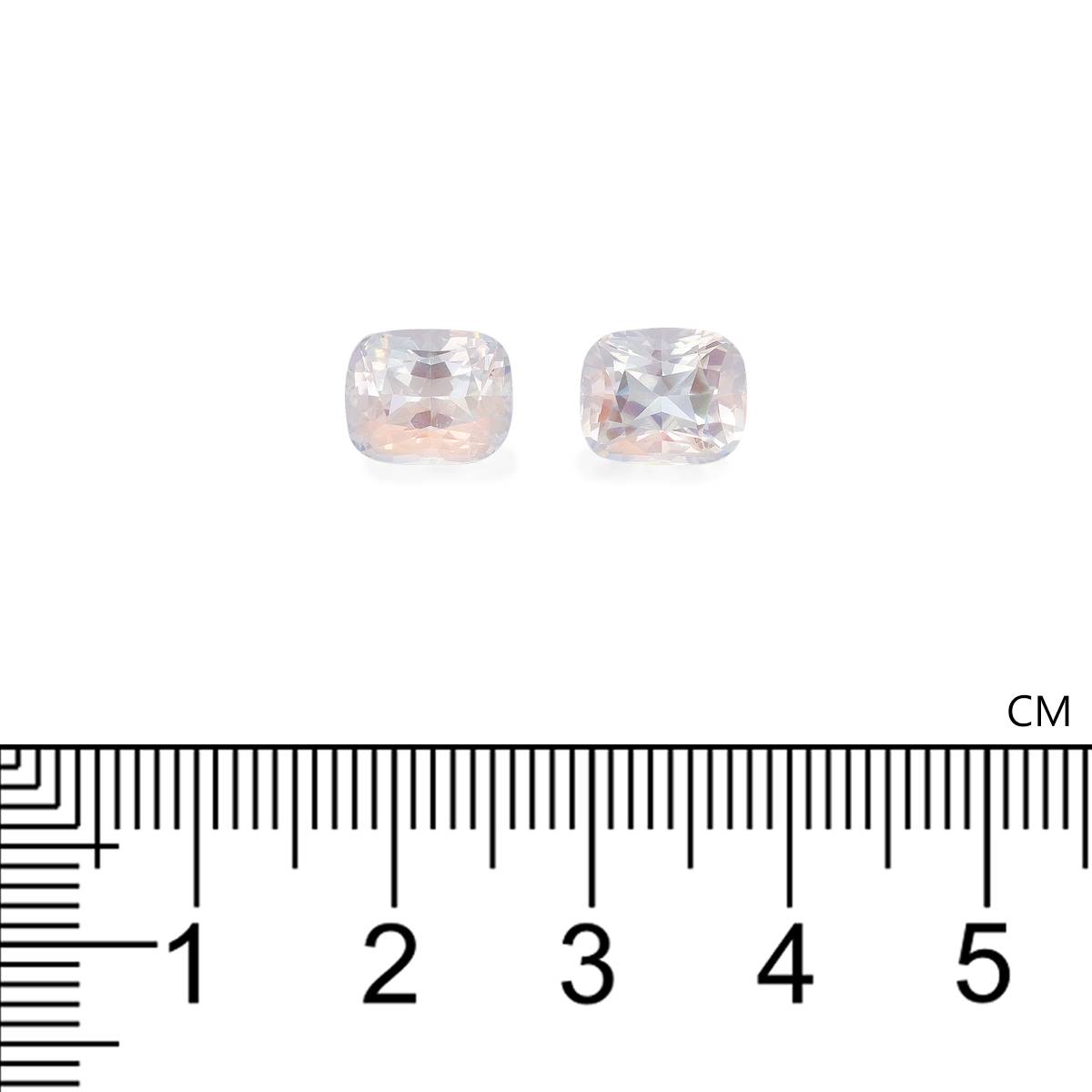 mixed colour rainbow moonstone, 4.82ct cushion cut — view 4