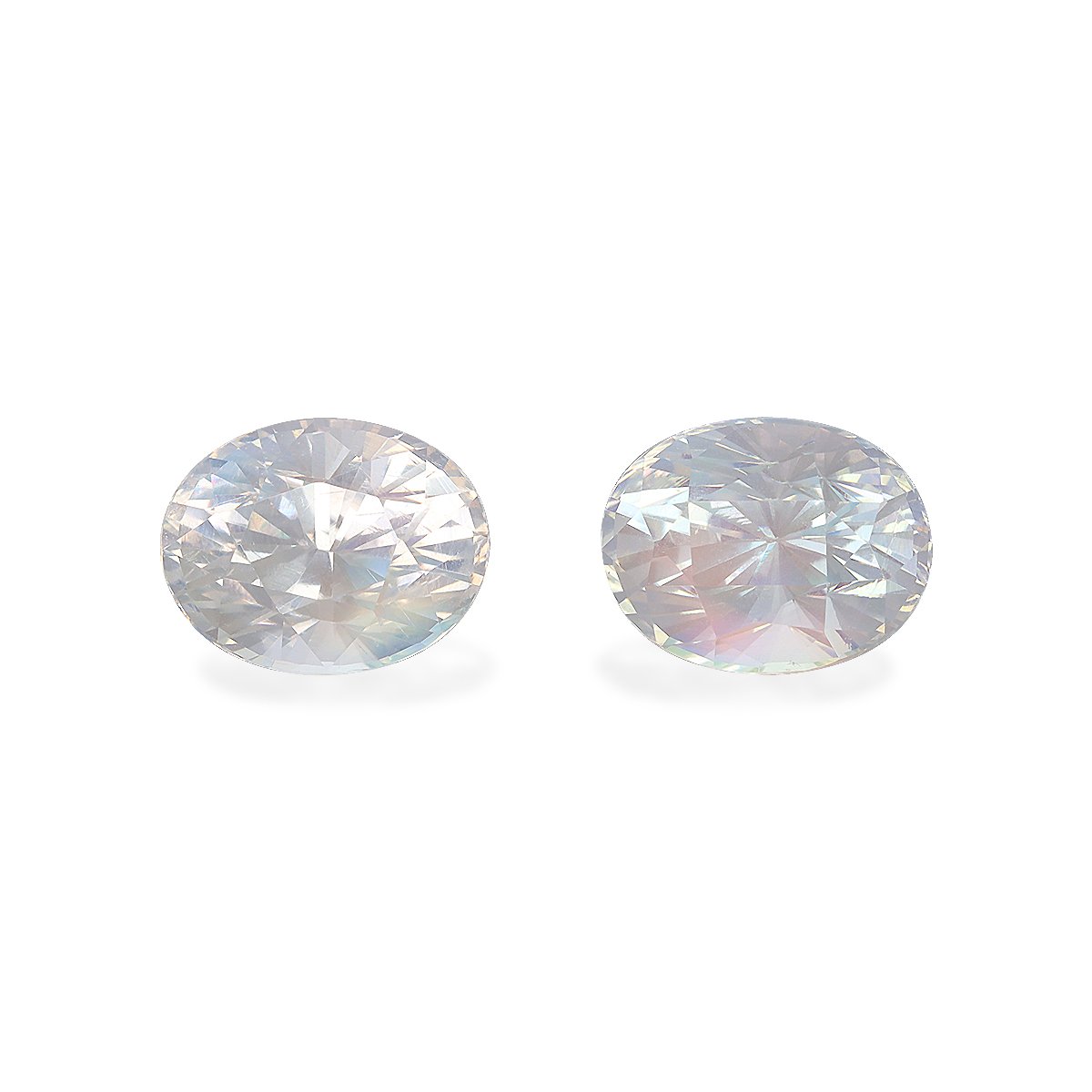 mixed colour rainbow moonstone, 7.18ct oval cut — main view