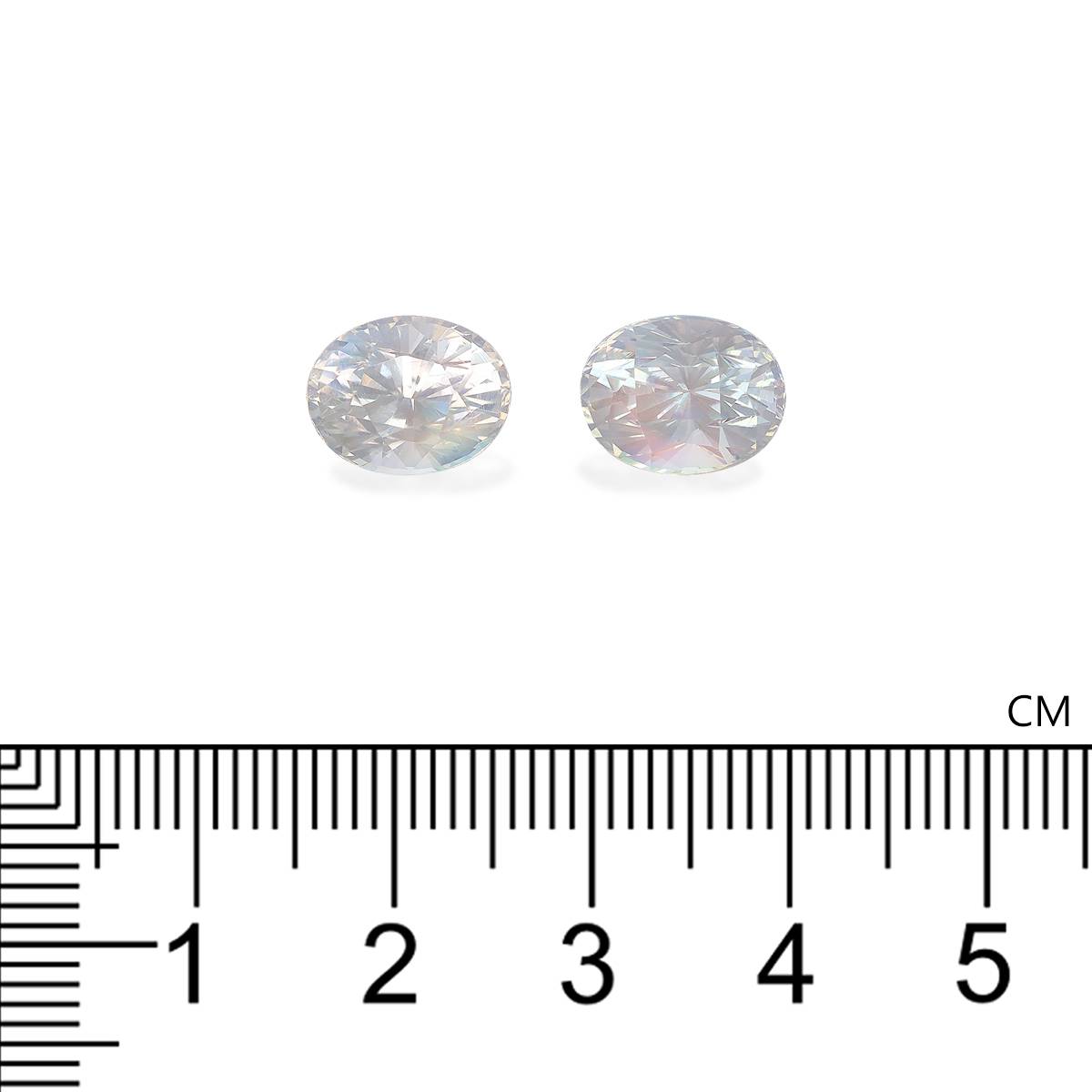 mixed colour rainbow moonstone, 7.18ct oval cut — view 4