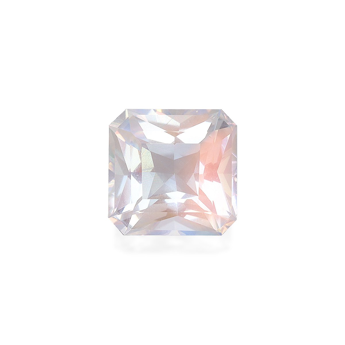 mixed colour rainbow moonstone, 3.17ct square cut — main view