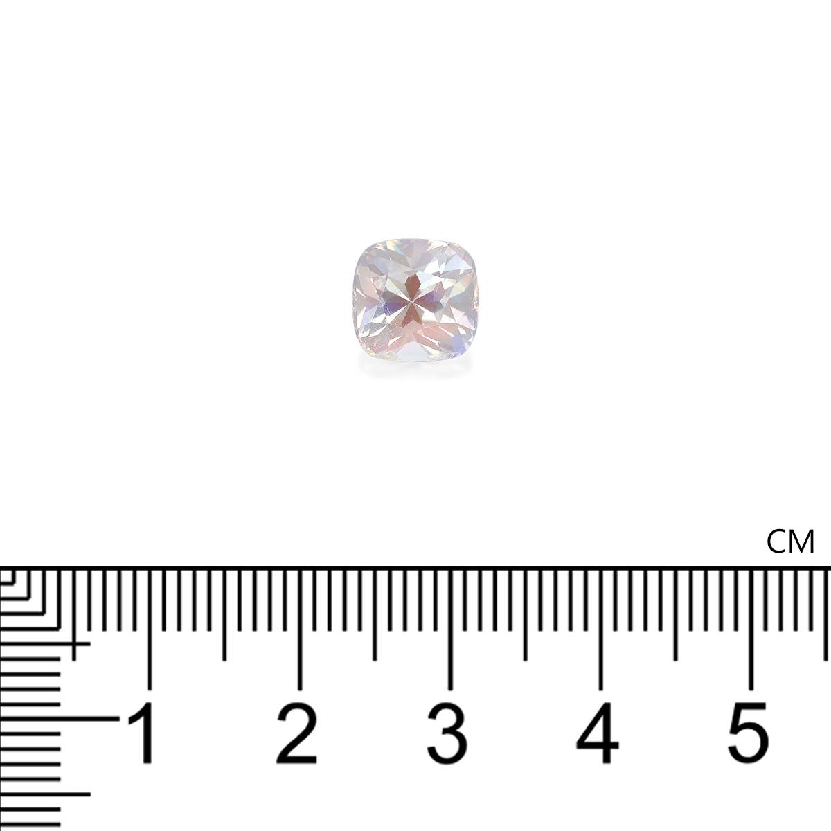mixed colour rainbow moonstone, 2.67ct cushion cut — view 4