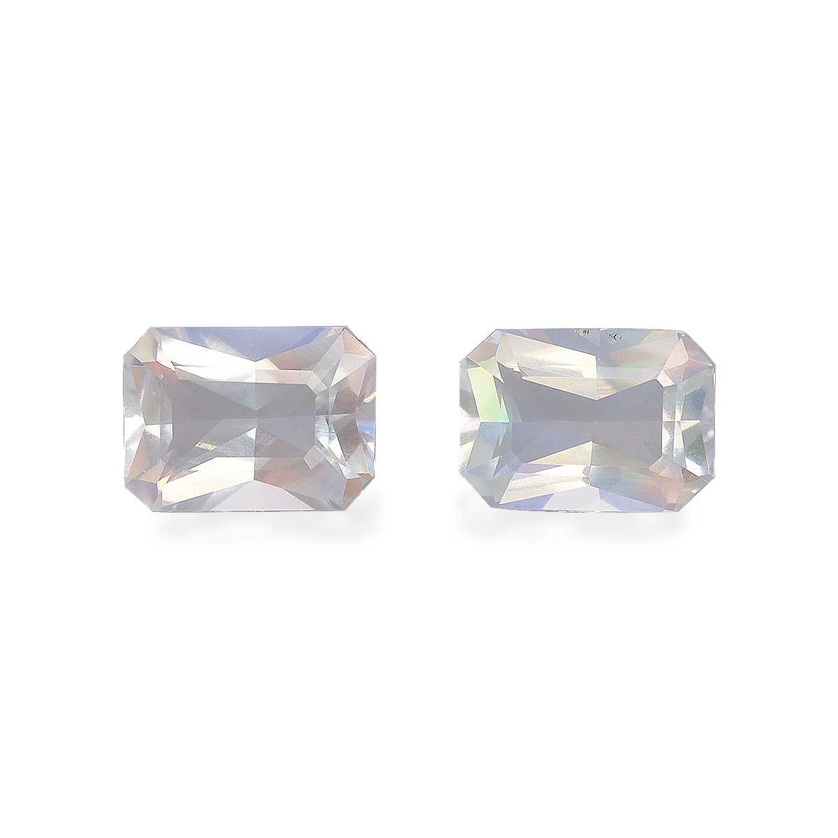Mixed Colour Rainbow Moonstone 4.07ct Pair