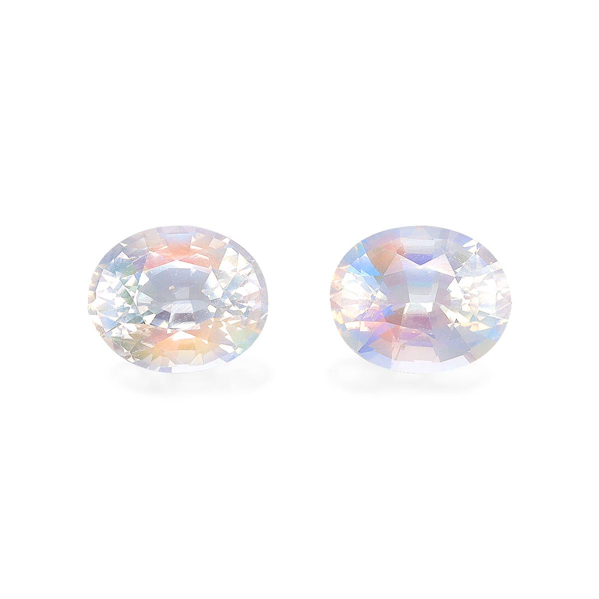 mixed colour rainbow moonstone, 6.18ct oval cut — main view