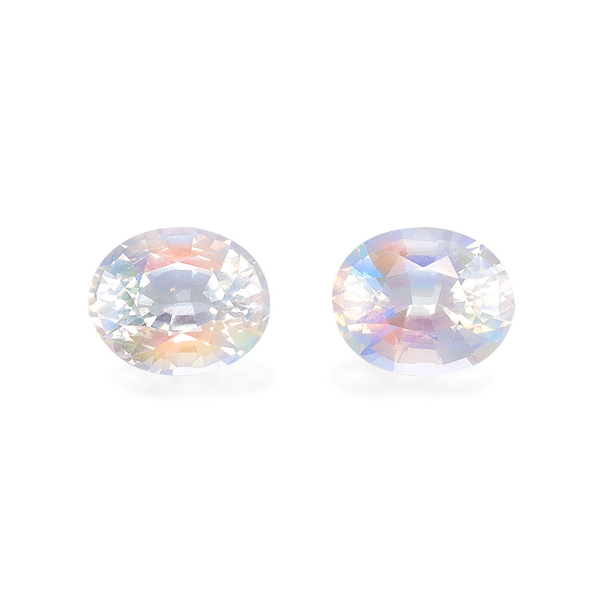 mixed colour rainbow moonstone, 6.18ct oval cut — main view
