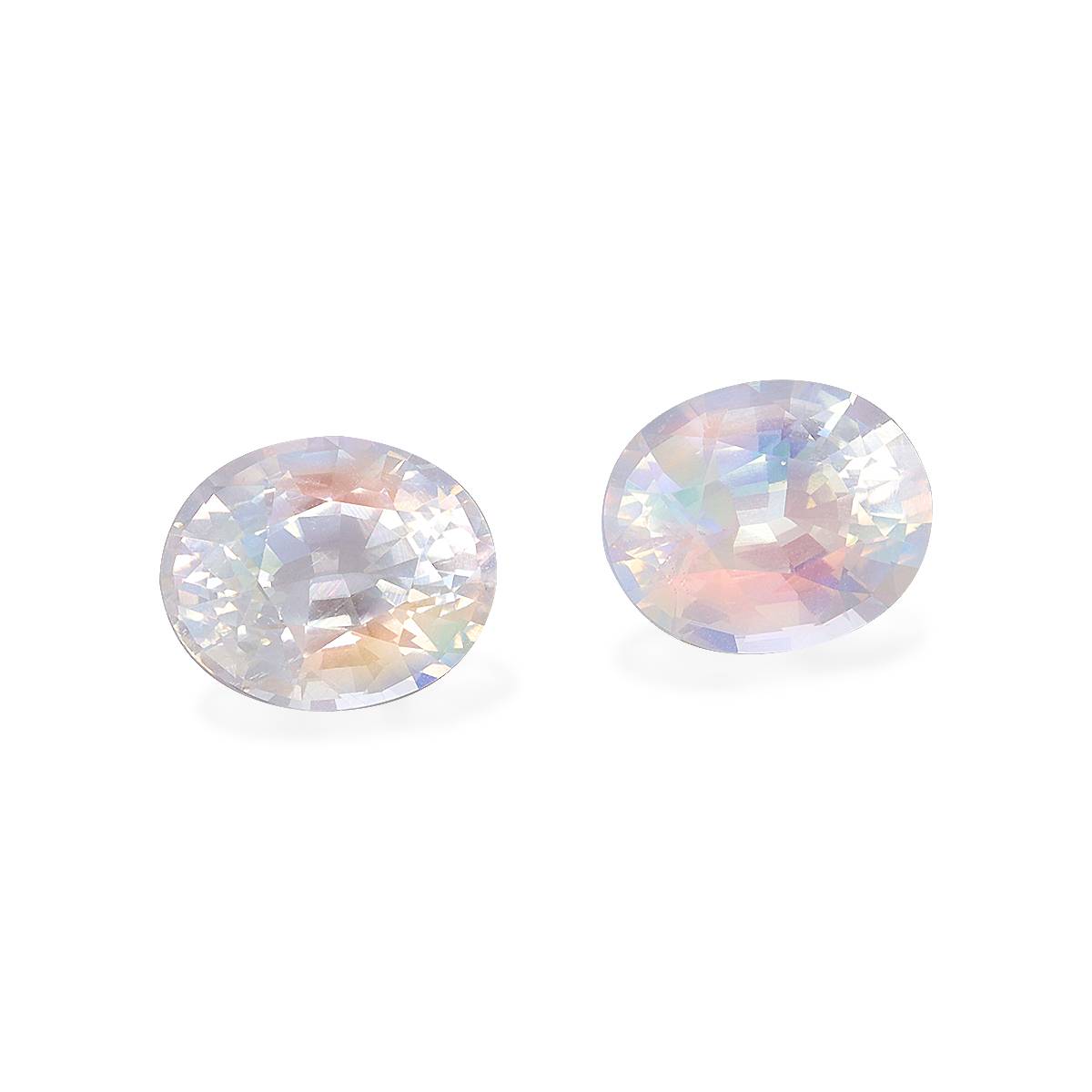 mixed colour rainbow moonstone, 6.18ct oval cut — view 3