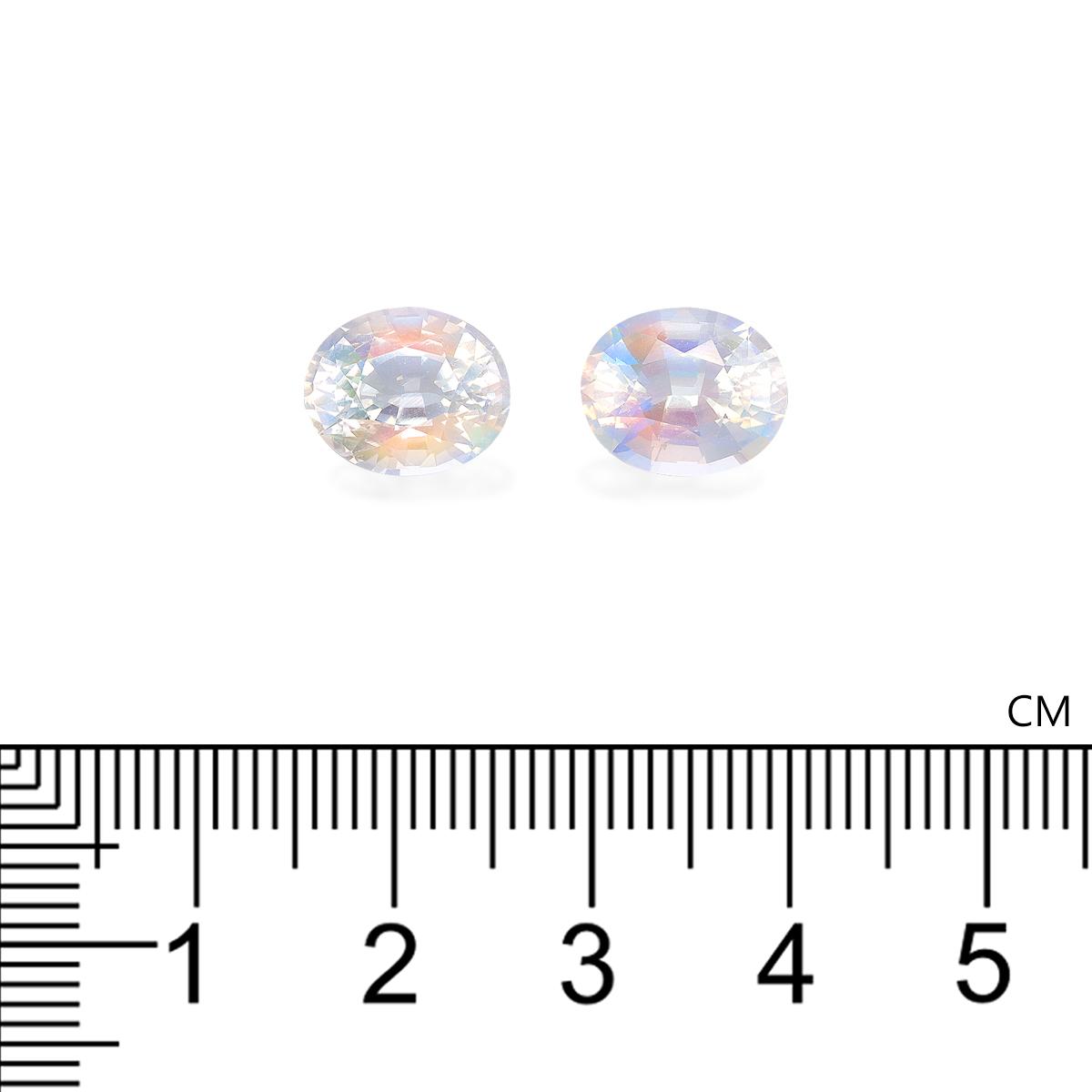 mixed colour rainbow moonstone, 6.18ct oval cut — view 4