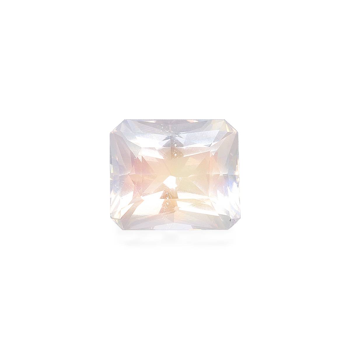 mixed colour rainbow moonstone, 2.96ct rectangular cut — main view