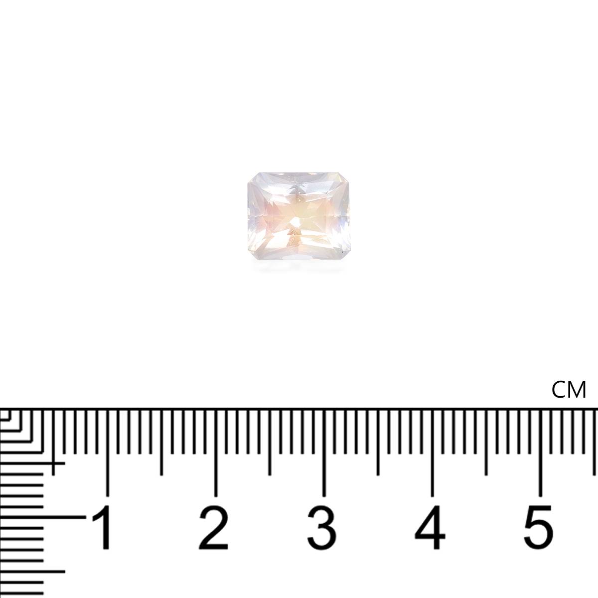 mixed colour rainbow moonstone, 2.96ct rectangular cut — view 4