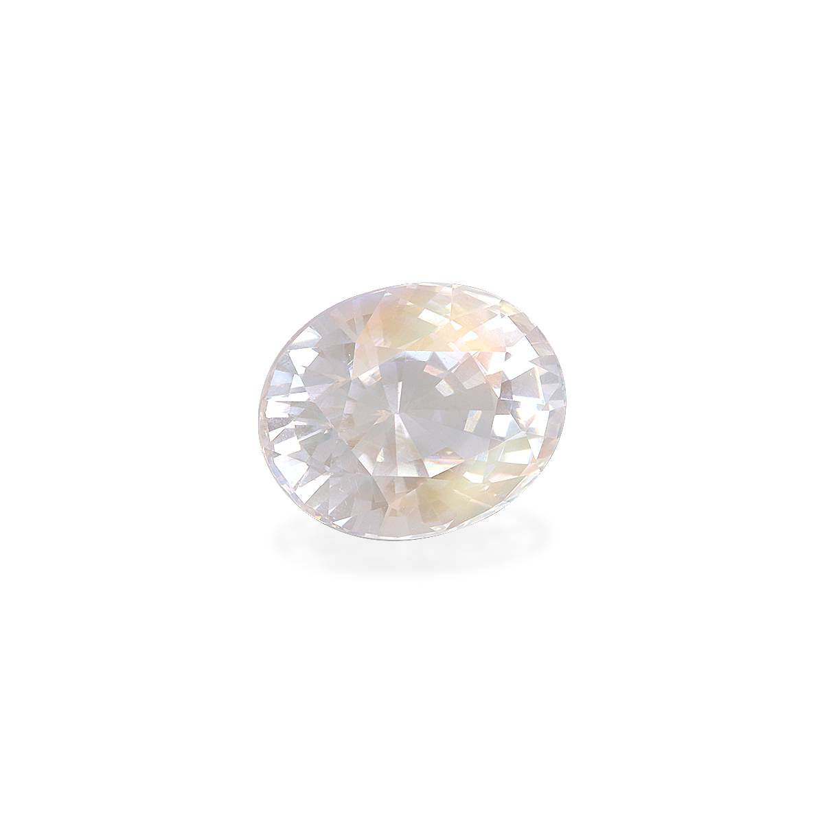 mixed colour rainbow moonstone, 8.19ct oval cut — view 3