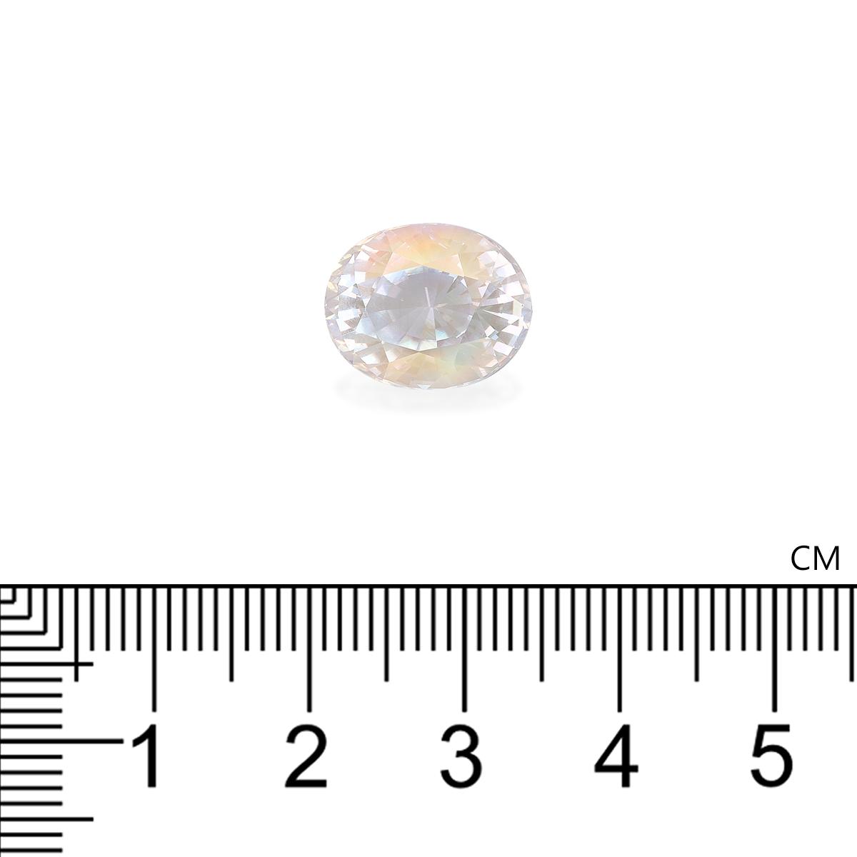 mixed colour rainbow moonstone, 8.19ct oval cut — view 4