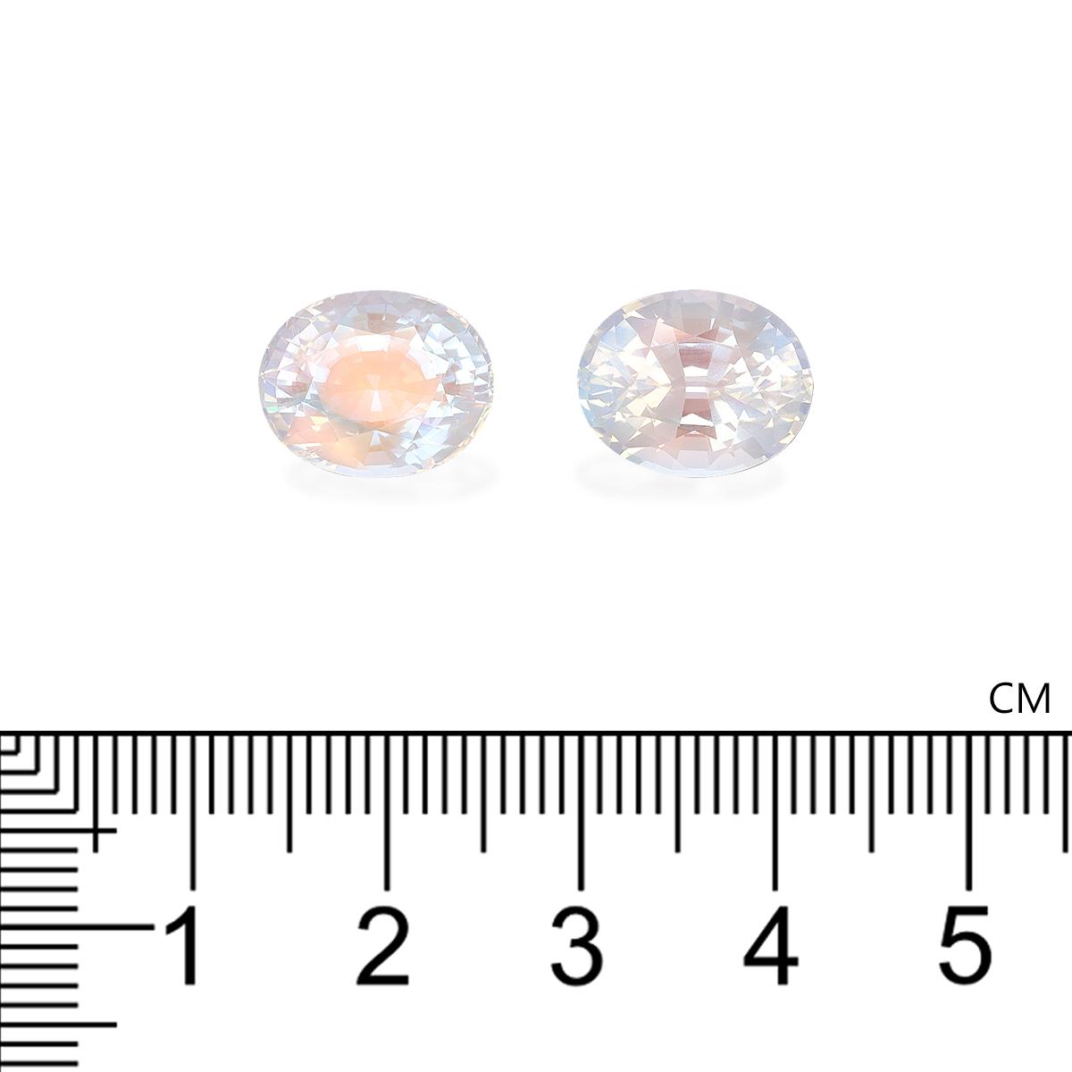 mixed colour rainbow moonstone, 10.2ct oval cut — view 4