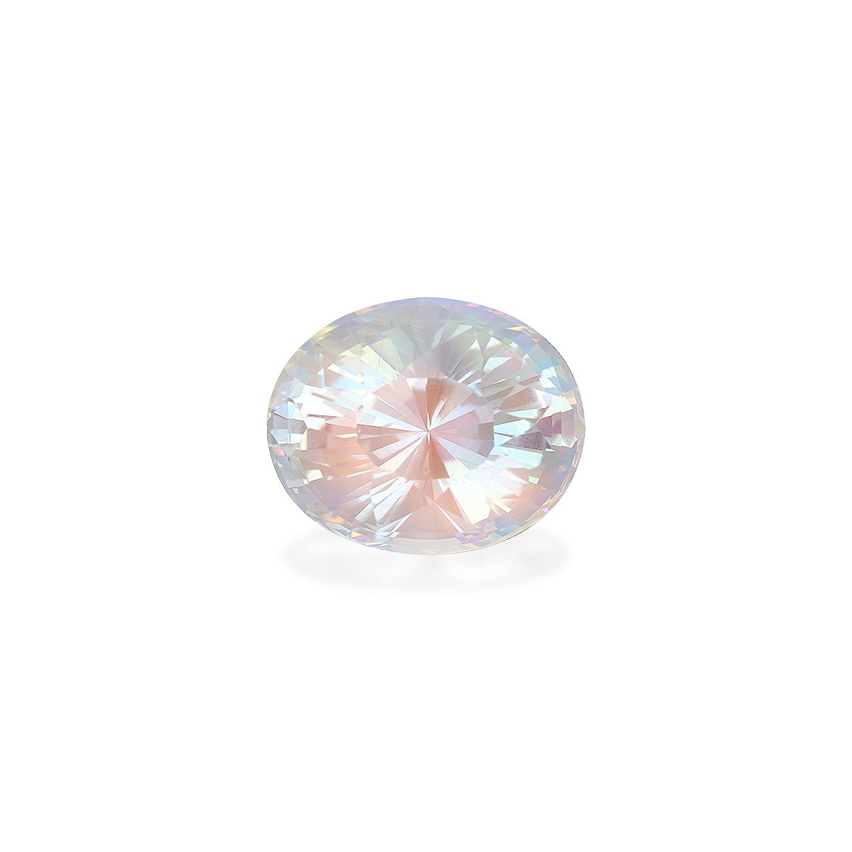 mixed colour rainbow moonstone, 16.37ct oval cut — main view
