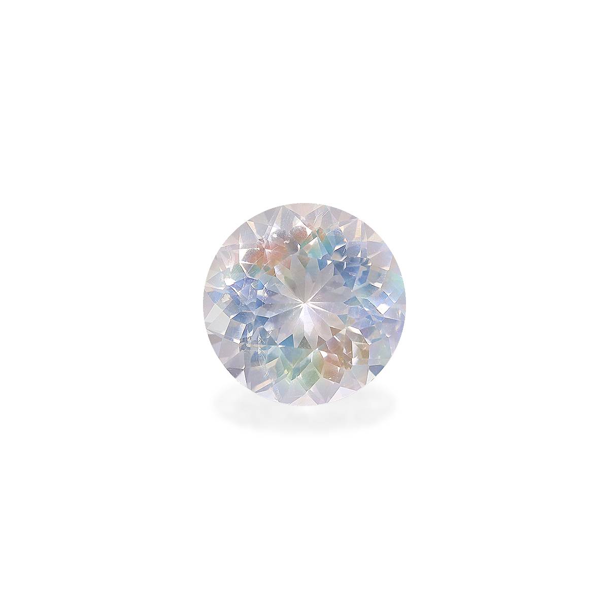 mixed colour rainbow moonstone, 4.91ct round cut — main view