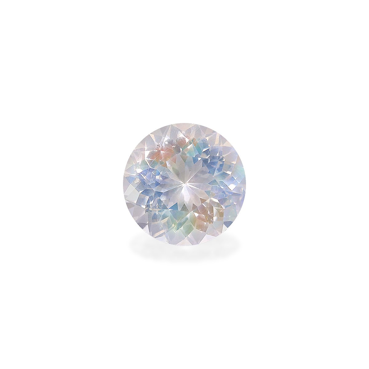 mixed colour rainbow moonstone, 4.91ct round cut — main view