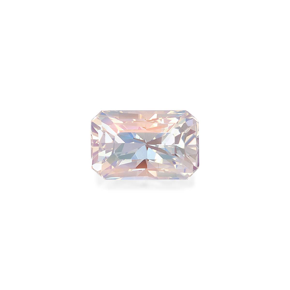 mixed colour rainbow moonstone, 2.3ct rectangular cut — main view