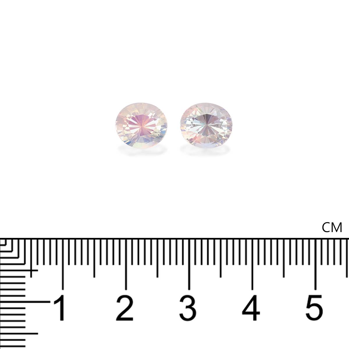 mixed colour rainbow moonstone, 3.98ct oval cut — view 4