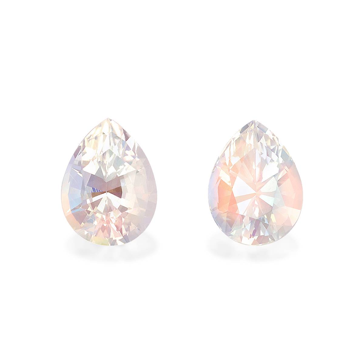 Mixed Colour Rainbow Moonstone 4.23ct Pair