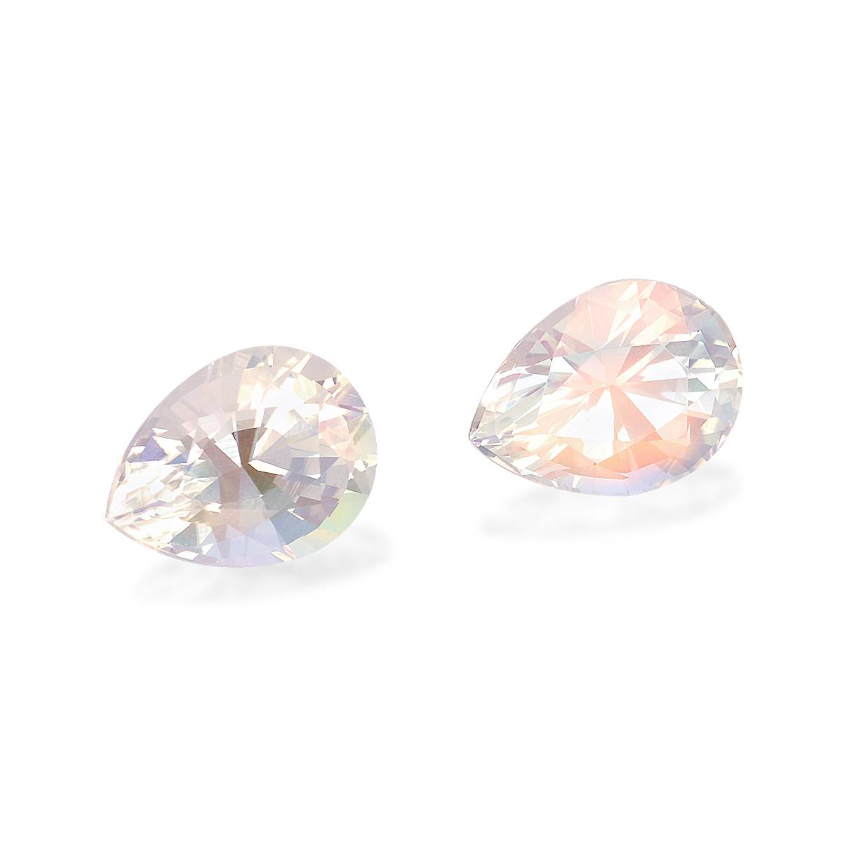 mixed colour rainbow moonstone, 4.23ct pear cut — view 3