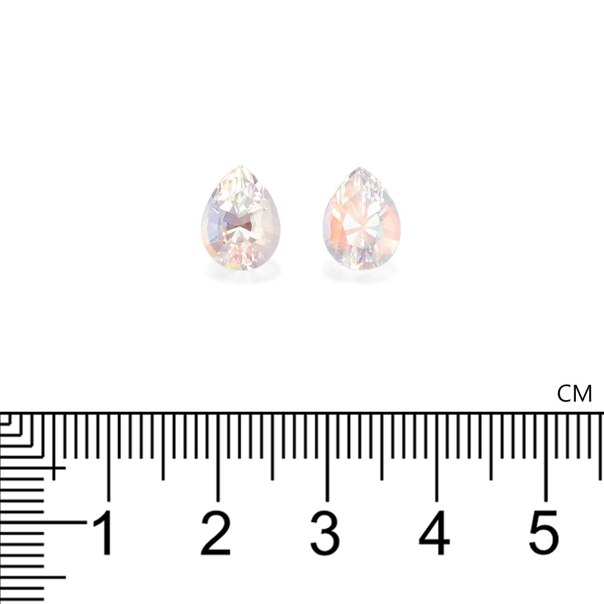 mixed colour rainbow moonstone, 4.23ct pear cut — view 4