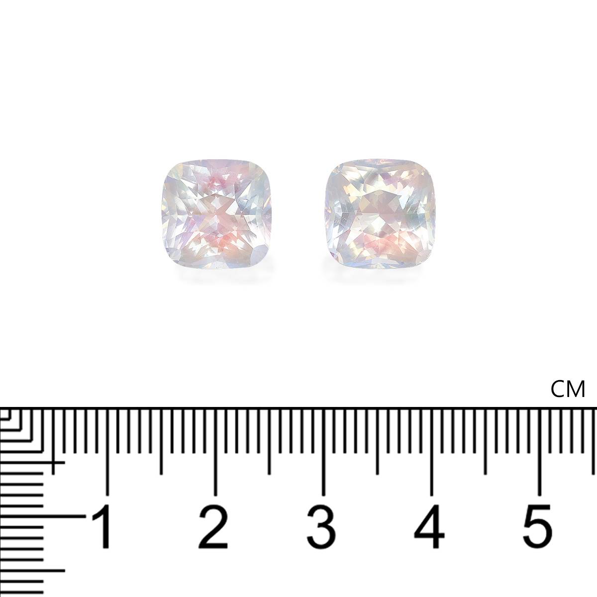 mixed colour rainbow moonstone, 8.79ct cushion cut — view 4