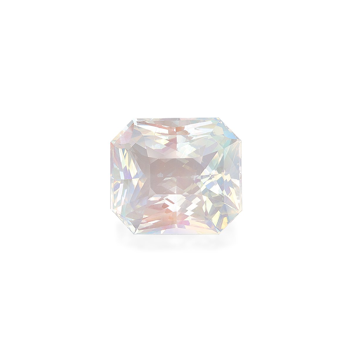 mixed colour rainbow moonstone, 18.18ct rectangular cut — main view