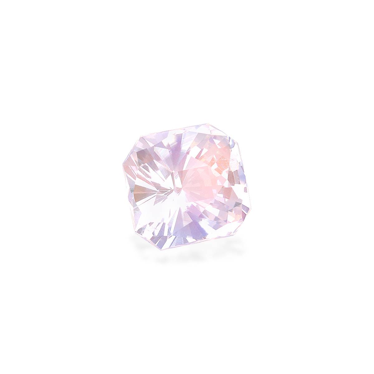 mixed colour rainbow moonstone, 2.25ct square cut — view 3
