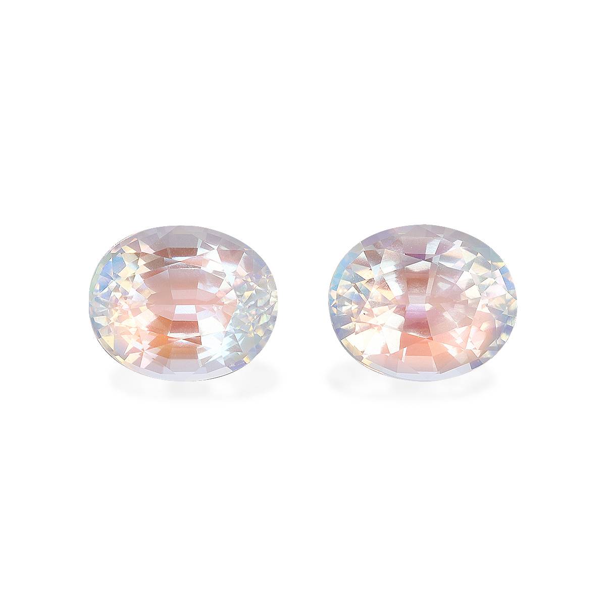 Mixed Colour Rainbow Moonstone 8.47ct Pair