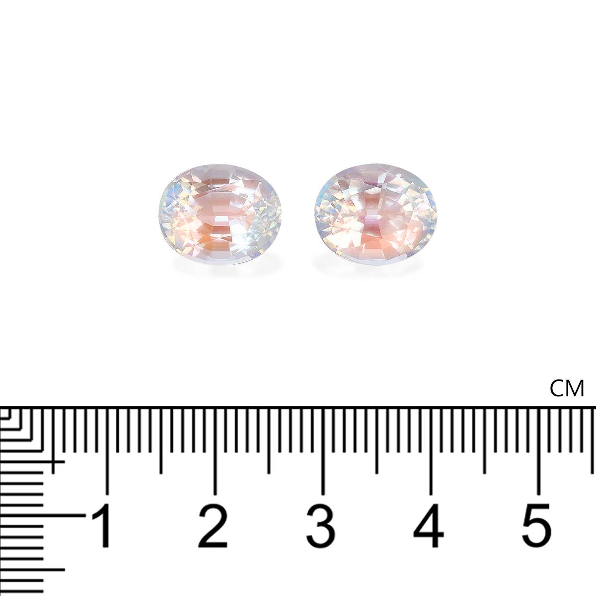mixed colour rainbow moonstone, 8.47ct oval cut — view 4