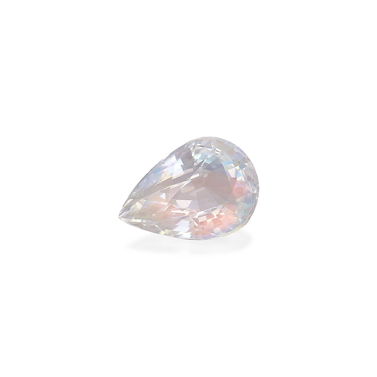 mixed colour rainbow moonstone, 7.88ct pear cut — view 3