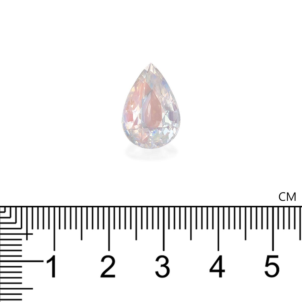 mixed colour rainbow moonstone, 7.88ct pear cut — view 4