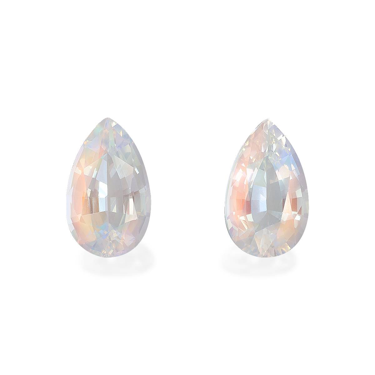 mixed colour rainbow moonstone, 10.97ct pear cut — main view