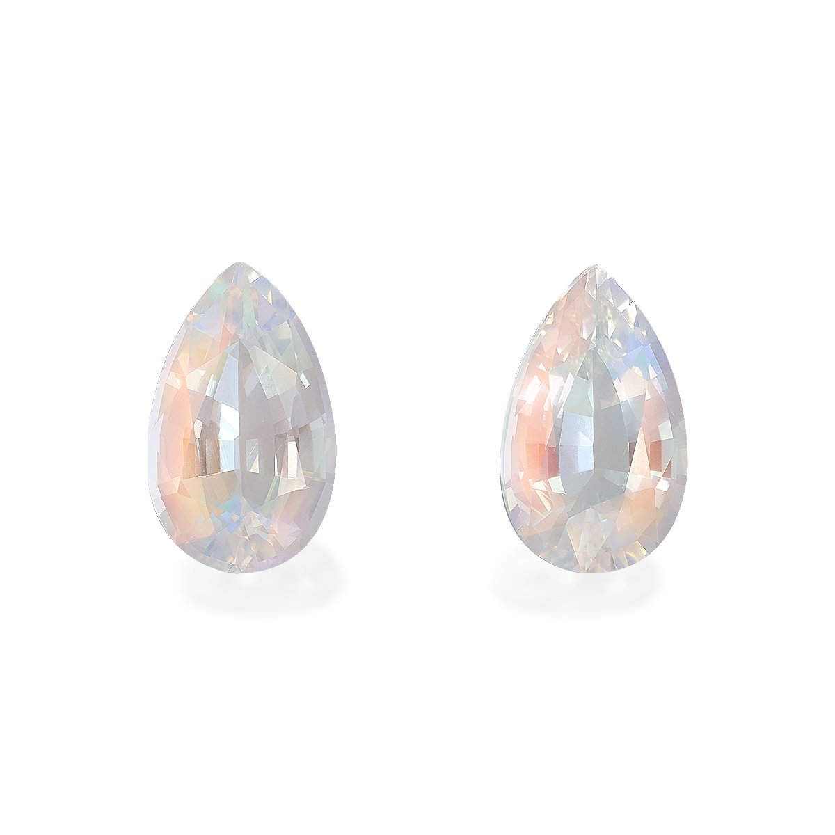 mixed colour rainbow moonstone, 10.97ct pear cut — main view