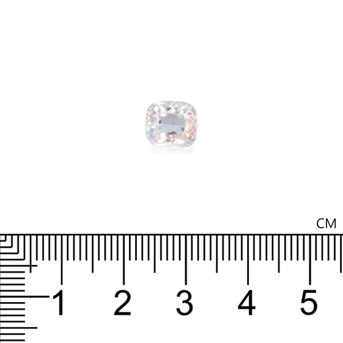 mixed colour rainbow moonstone, 2.19ct cushion cut — view 4