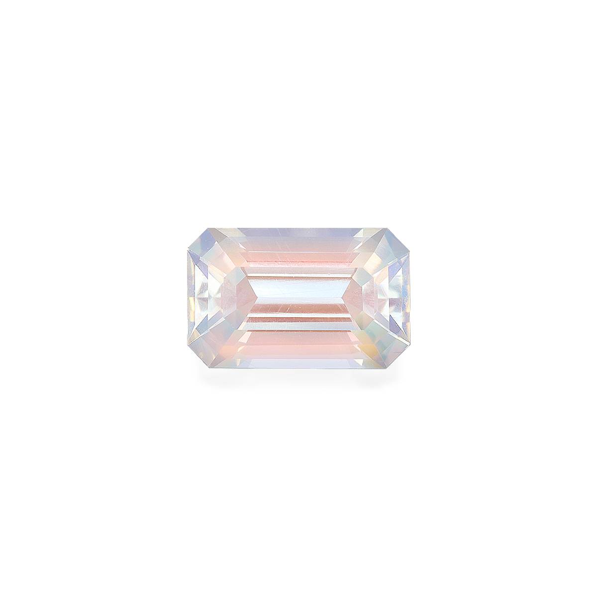 mixed colour rainbow moonstone, 2.89ct rectangular cut — main view