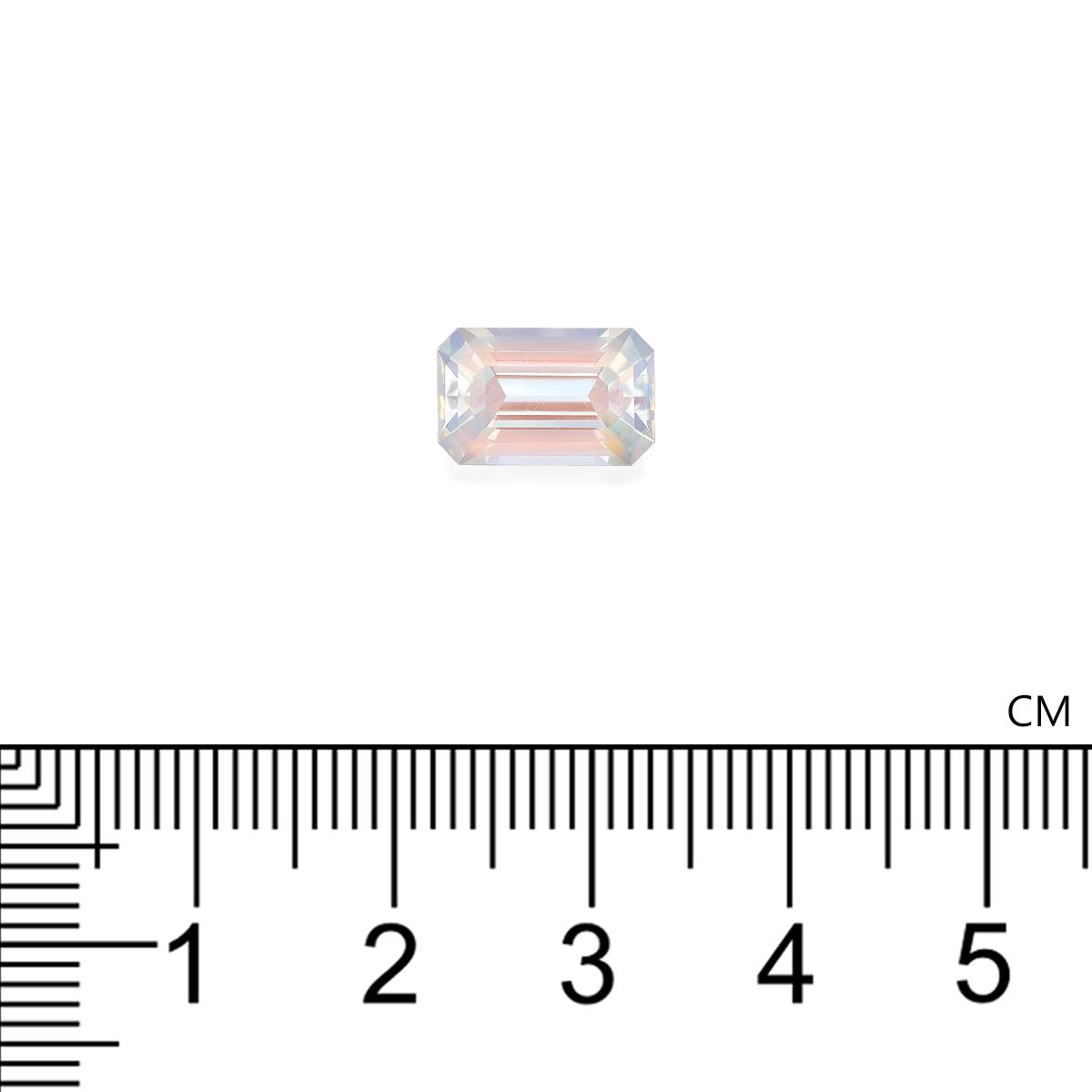 mixed colour rainbow moonstone, 2.89ct rectangular cut — view 4