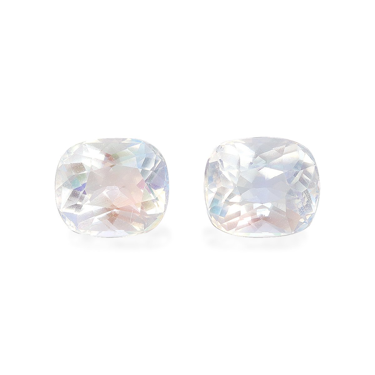 mixed colour rainbow moonstone, 2.97ct cushion cut — main view