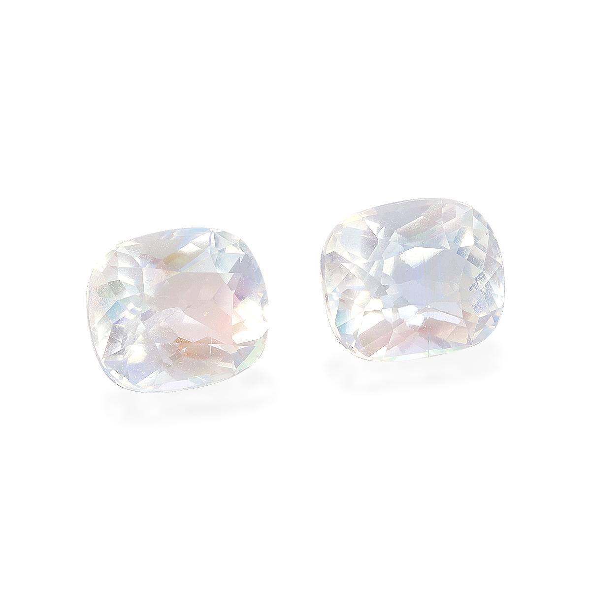 mixed colour rainbow moonstone, 2.97ct cushion cut — view 3