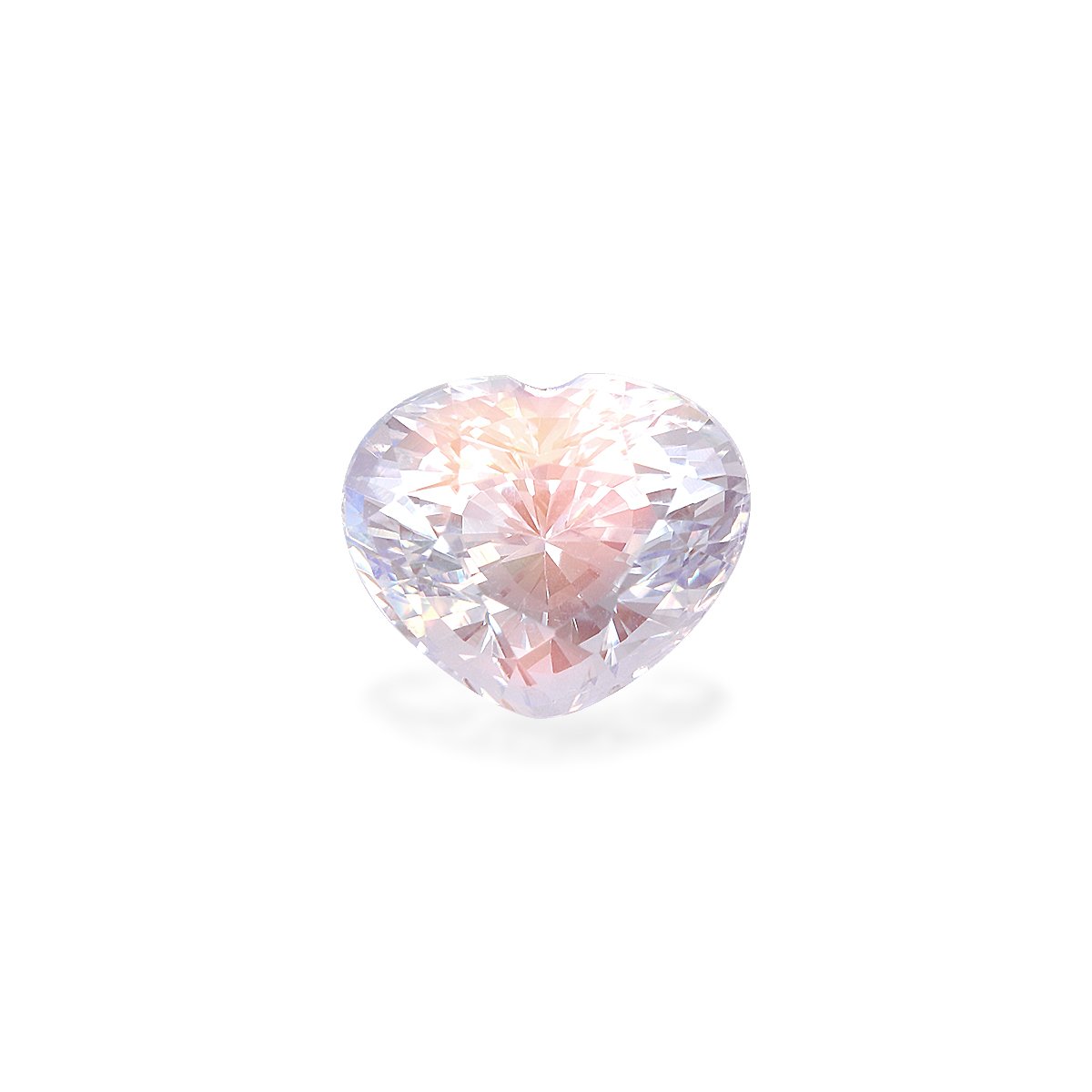 mixed colour rainbow moonstone, 2.02ct heart cut — main view