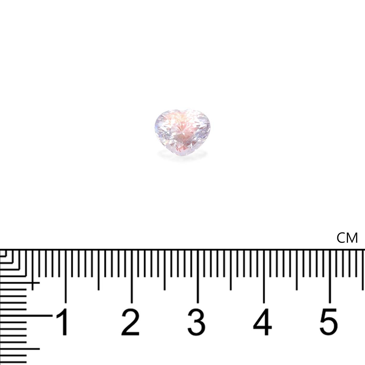 mixed colour rainbow moonstone, 2.02ct heart cut — view 4