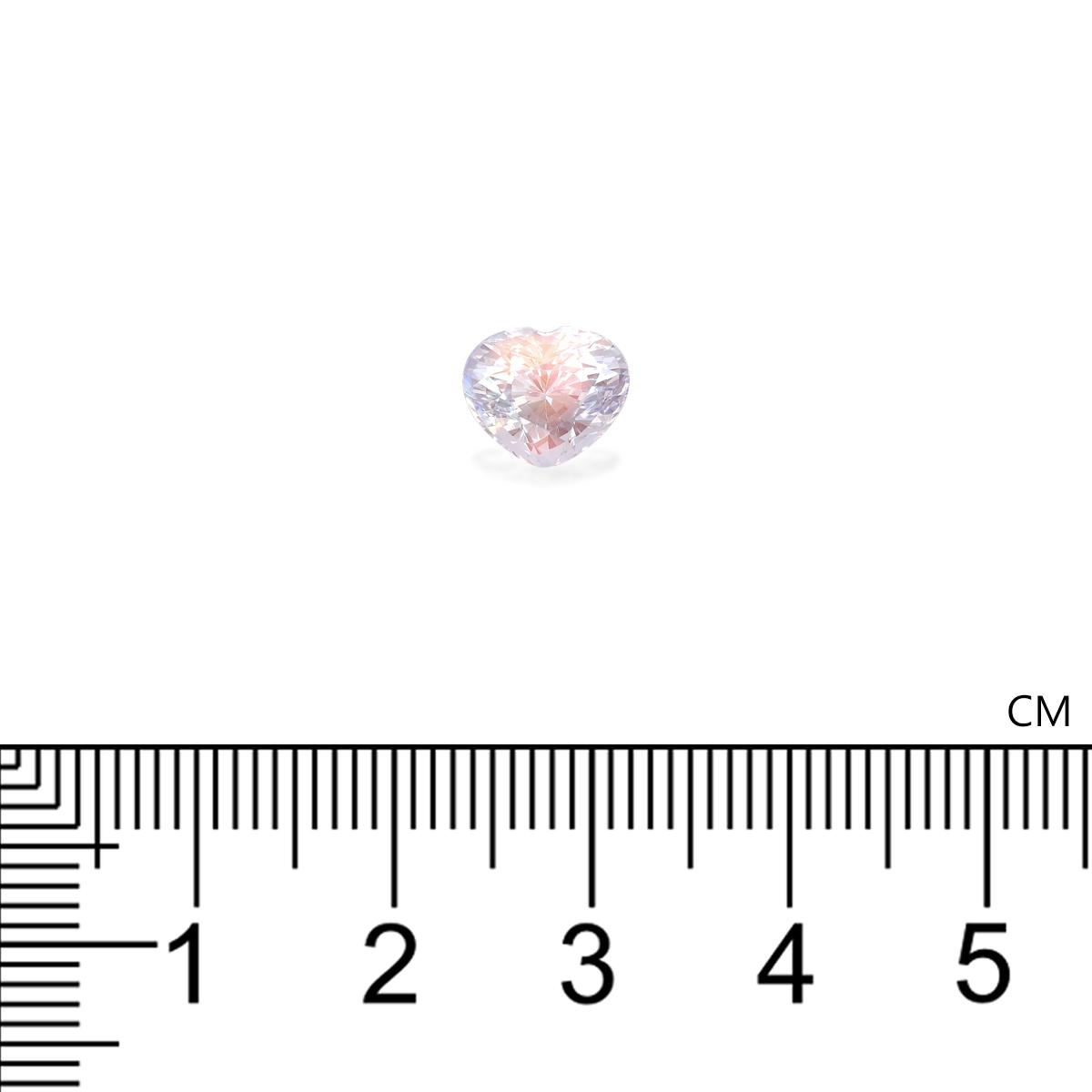 mixed colour rainbow moonstone, 2.02ct heart cut — view 4