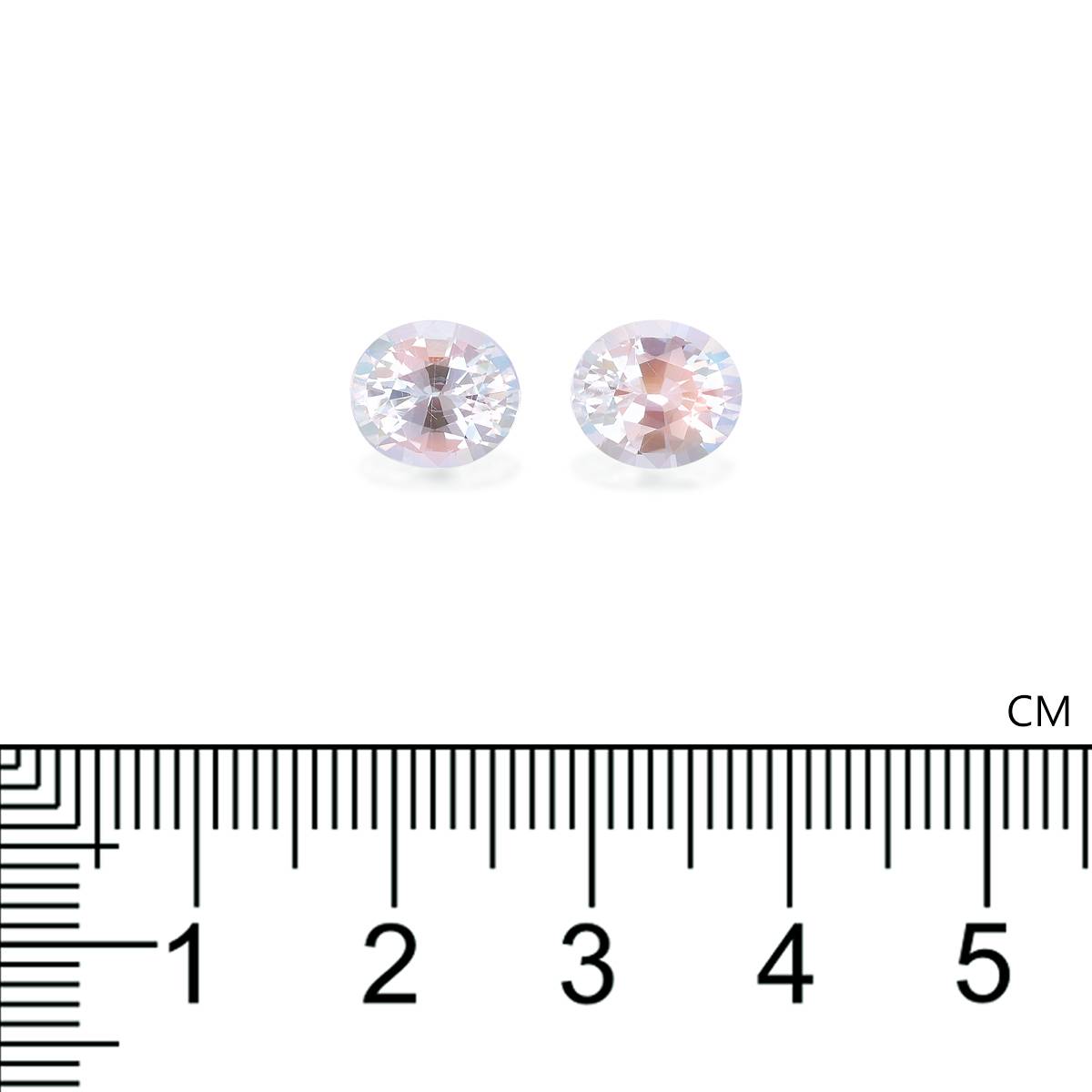 mixed colour rainbow moonstone, 3.47ct oval cut — view 4
