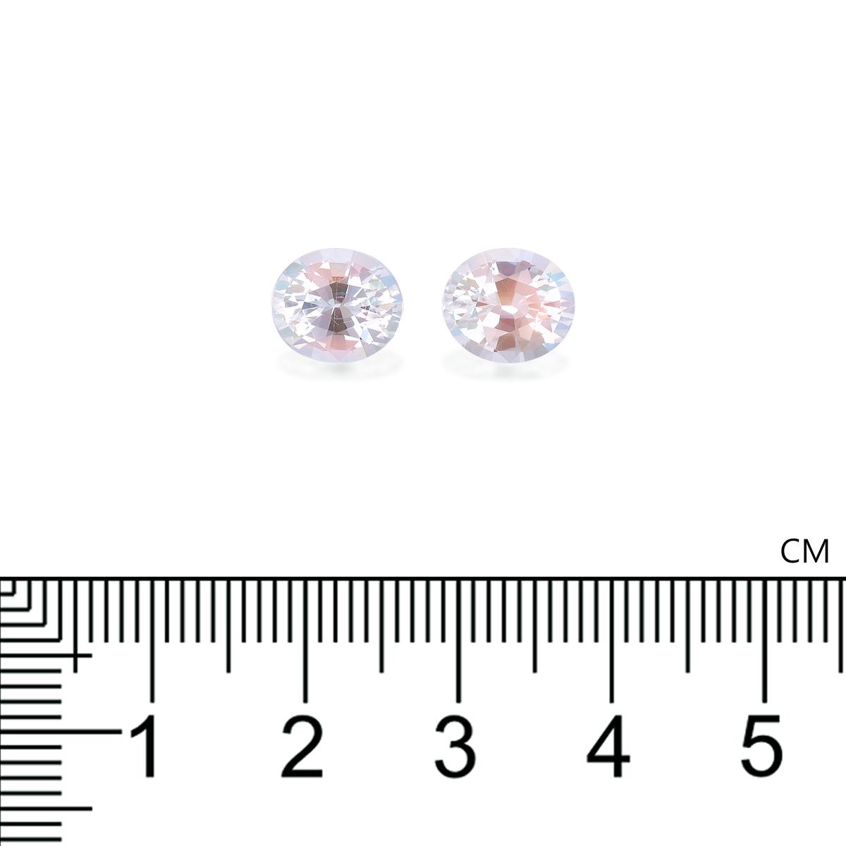 mixed colour rainbow moonstone, 3.47ct oval cut — view 4