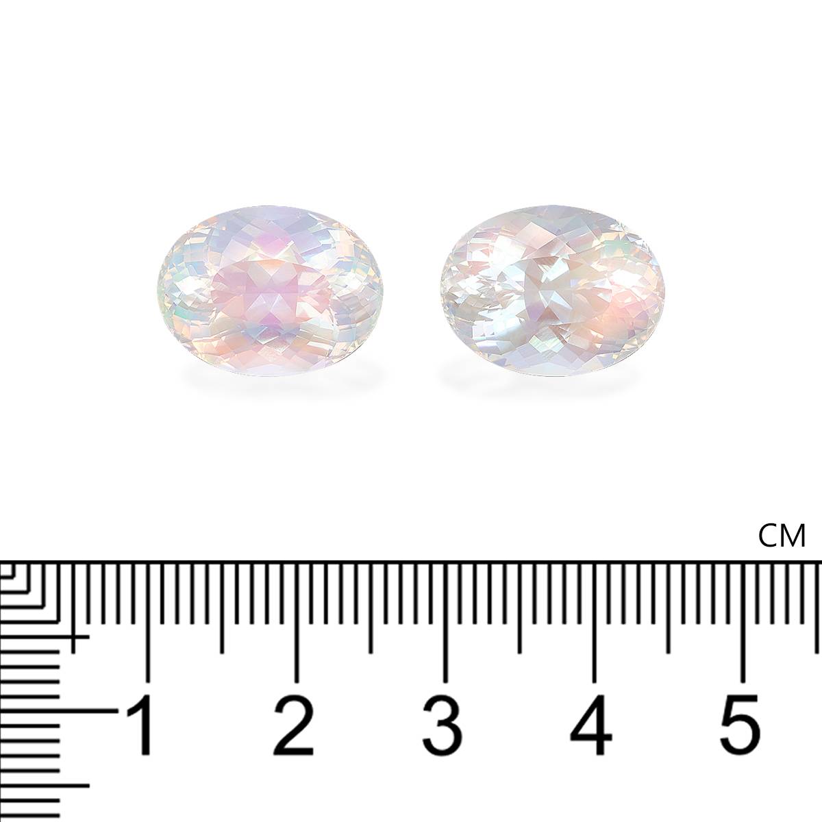 mixed colour rainbow moonstone, 17.74ct oval cut — view 4