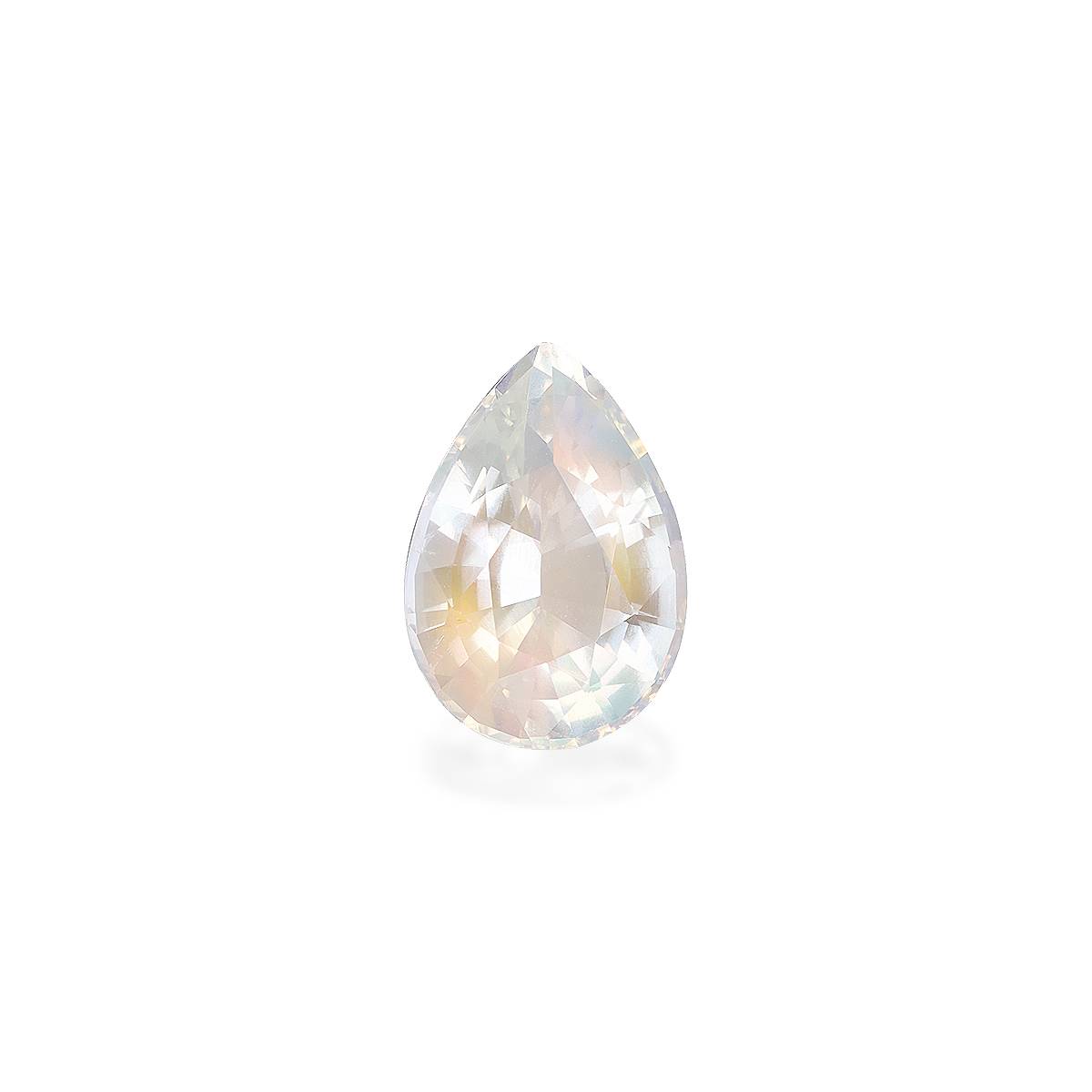 mixed colour rainbow moonstone, 4.22ct pear cut — main view