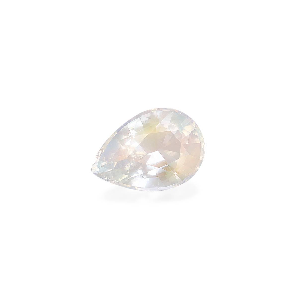 mixed colour rainbow moonstone, 4.22ct pear cut — view 2