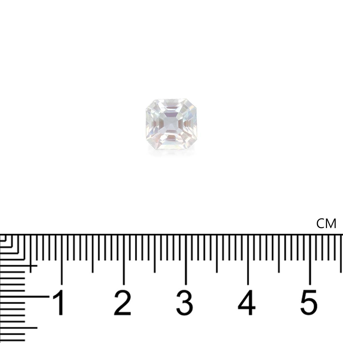 mixed colour rainbow moonstone, 2.88ct square cut — view 3