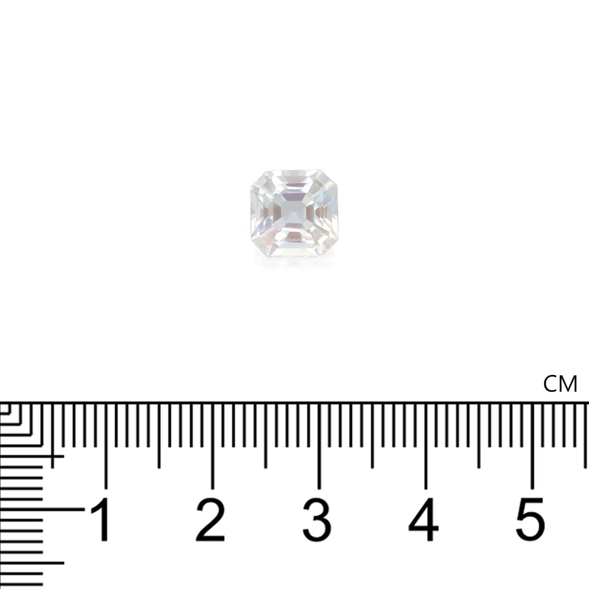 mixed colour rainbow moonstone, 2.88ct square cut — view 3
