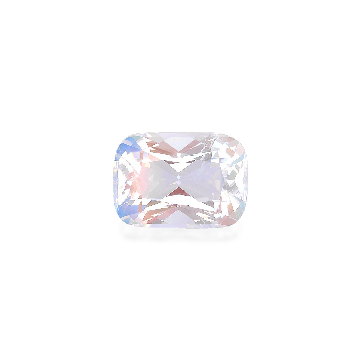 mixed colour rainbow moonstone, 4.23ct cushion cut — main view