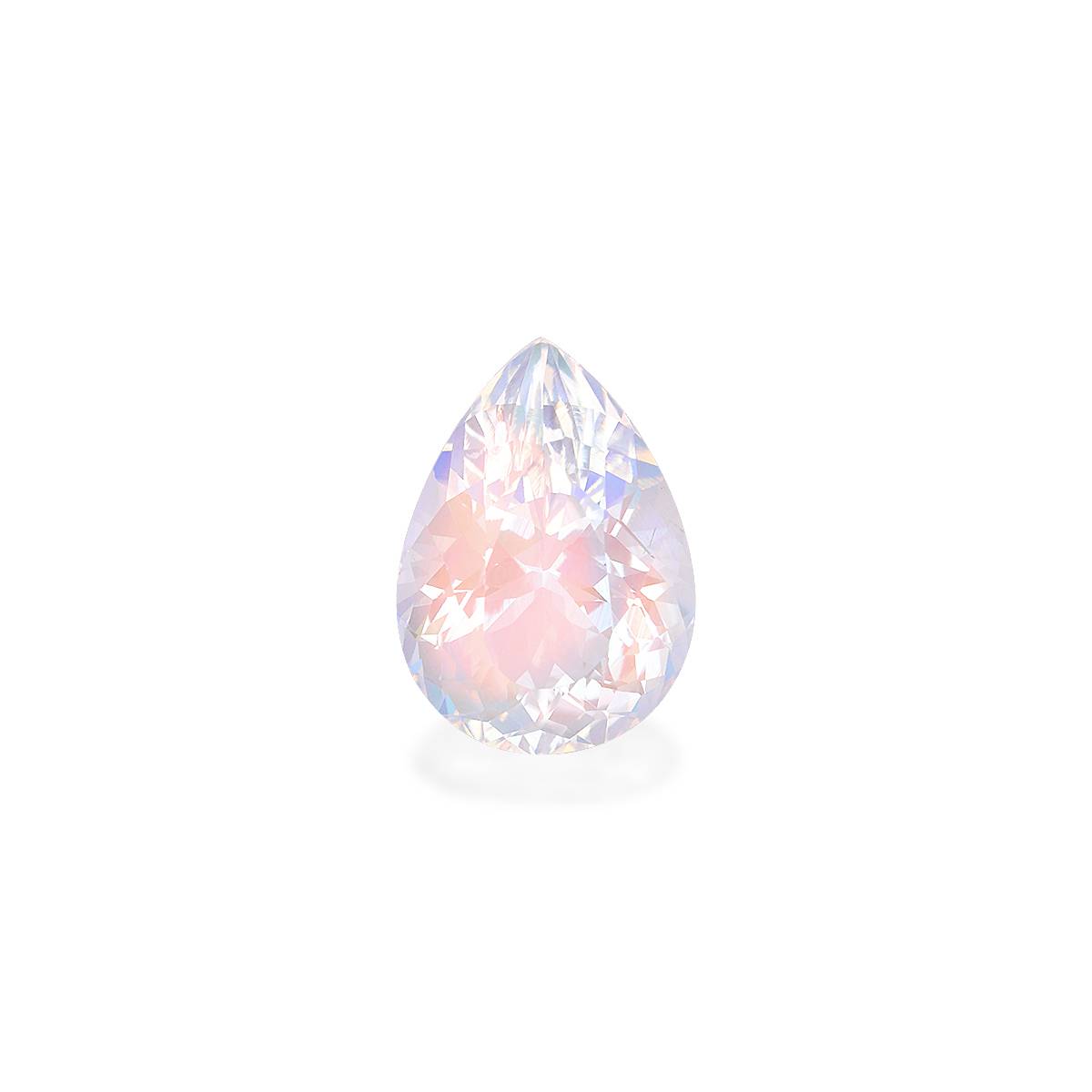 mixed colour rainbow moonstone, 6.3ct pear cut — main view